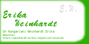 erika weinhardt business card